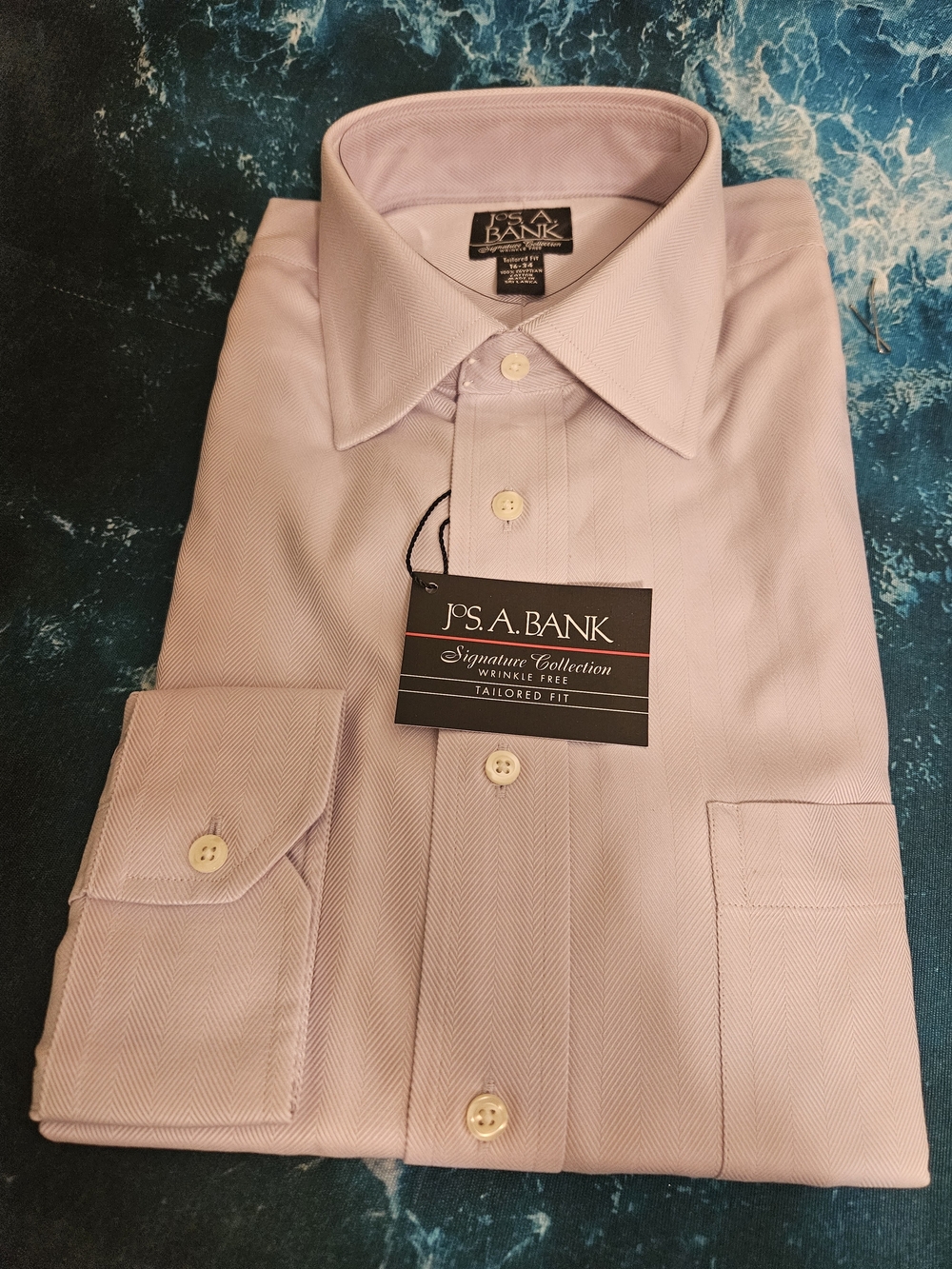Jos. A. Bank Light Purple Tailored Dress Shirt 16-34 New in Bag Business Casual